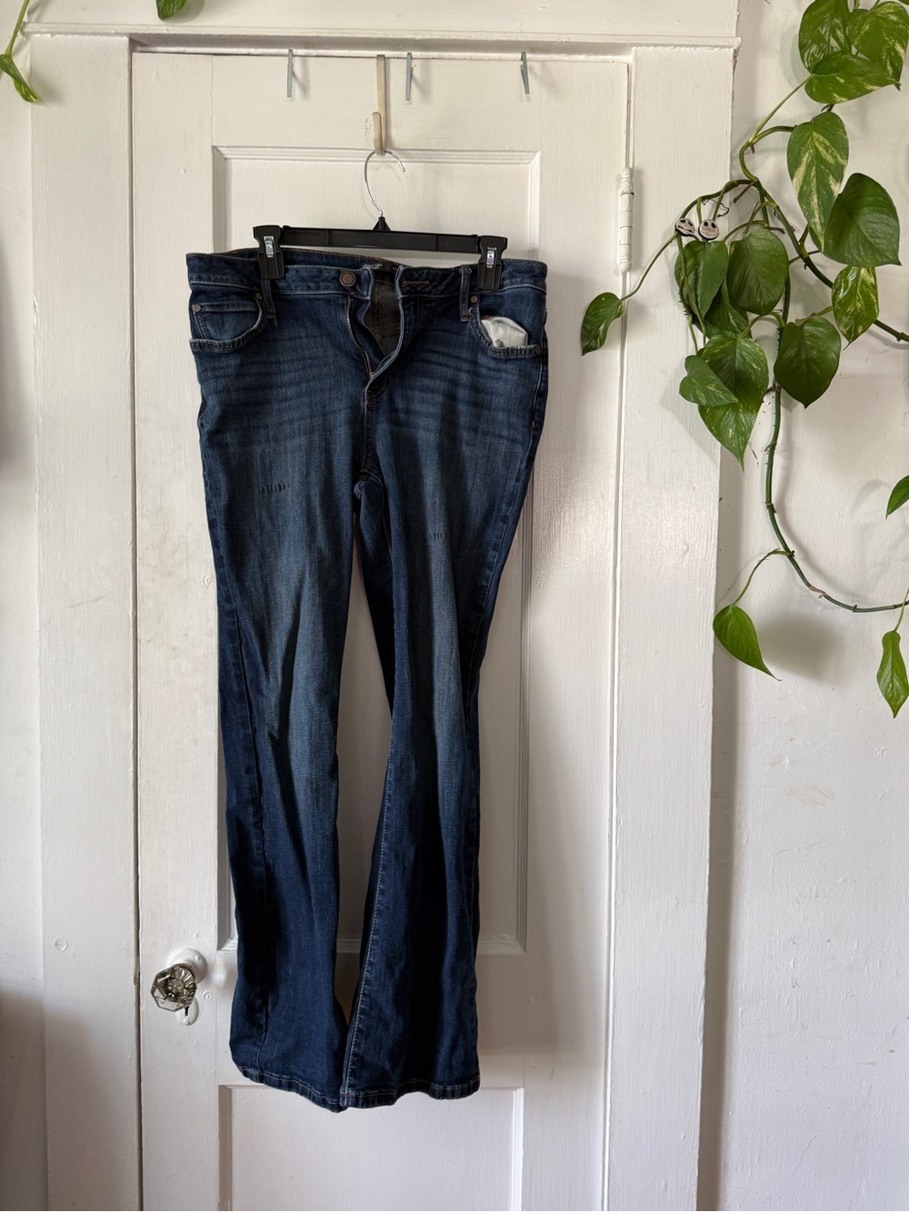 Vera Wang Dark Blue Flare Jeans bootcut size 12